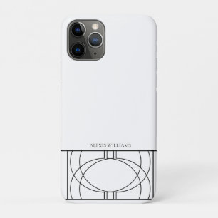 Modern Geometric Contemporary Pattern iPhone 11 Pro Case