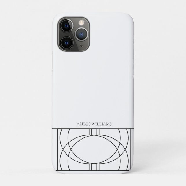 Modern Geometric Contemporary Pattern Case-Mate iPhone Case (Back)