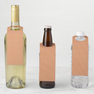 Modern Geometric Corporate Pattern Bottle Tag