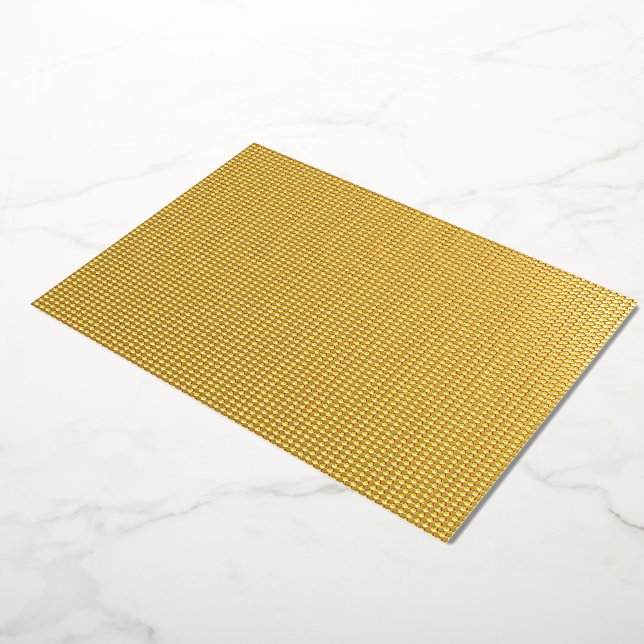 Modern Geometric Corporate Pattern Foil Holiday Card (Rotated)