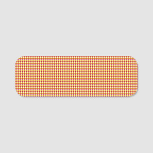 Modern Geometric Corporate Pattern Name Tag