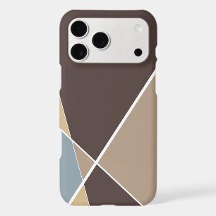 Modern Geometric Criss Cross Lines Mocha Case