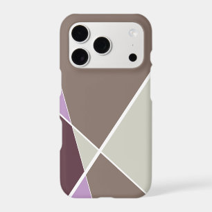 Modern Geometric Criss Cross Lines Plum Case