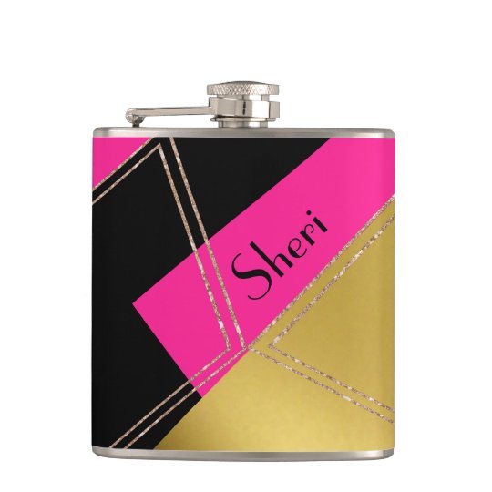 Modern Geometric Custom Flask