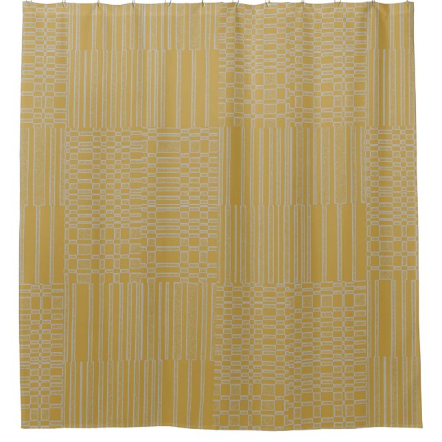 Modern Geometric Deep Yellow Light Grey (Front)
