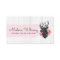 Modern Geometric Deer & Shabby Roses Rustic Wood