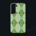 Modern Geometric Diamond Galaxy S22 Cases<br><div class="desc">Protect your phone with a sleek,  durable,  cushioned Galaxy S22 phone case. Featuring green and yellow diamond pattern. Check phone model for the best fit before ordering.</div>