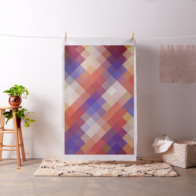 Modern Geometric Diamond Pattern #11 Fabric (In Situ)