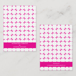 Modern Geometric Earring Display Business Card