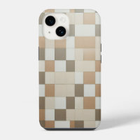 Modern Geometric Earth Tones Tile Pattern - Minima