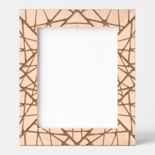 modern geometric etched frames