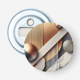 Modern Geometric Gold Car Vent Air Freshener Bottle Opener