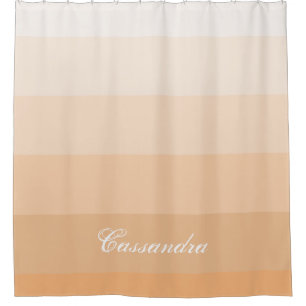 Modern Geometric Gradient Peach with Custom Name