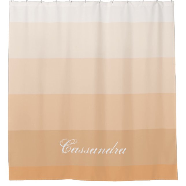 Modern Geometric Gradient Peach with Custom Name (Front)