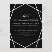 Modern Geometric Hotel Card