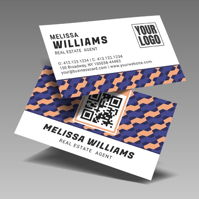Modern Geometric Interlocking Pattern  Business Card (Creator Uploaded)