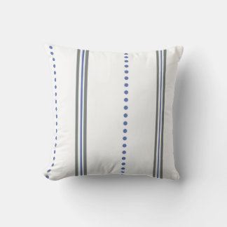  Modern Geometric Line & Dot Pattern Throw Pillow