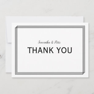 Modern Geometric Lines - 5x7 Thank You Flat