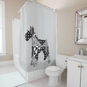 Modern Geometric Miniature Schnauzer