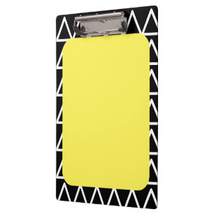 Modern Geometric Monogram Clipboard