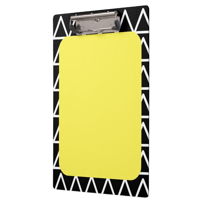 Modern Geometric Monogram Clipboard (Left)