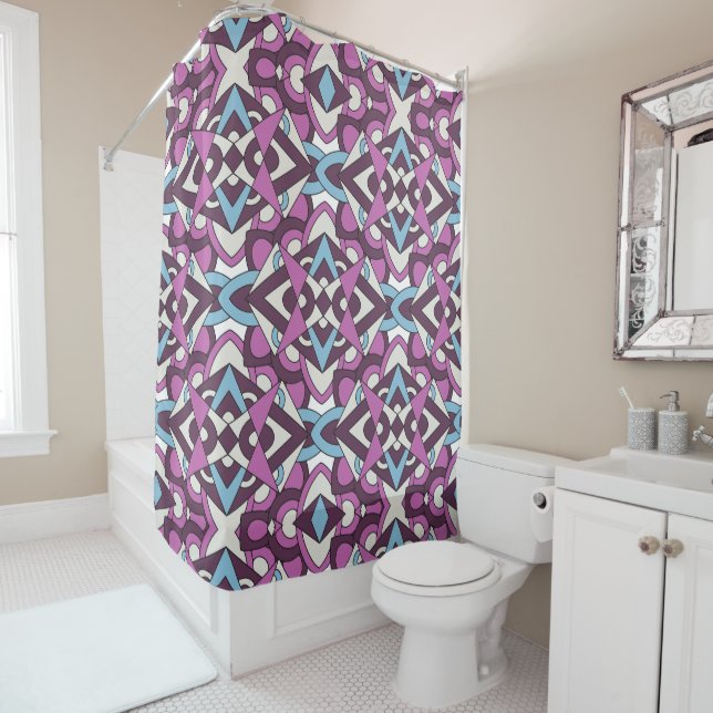 Modern Geometric Mosaic – Abstract Color Pattern (In Situ)