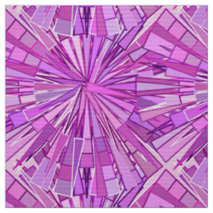 Modern Geometric Mosaic, Violet and Orchid Fabric