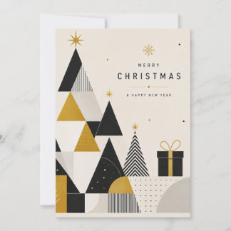 Modern Geometric Nordic Christmas Card 