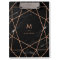 Modern Geometric on Black Marble Look