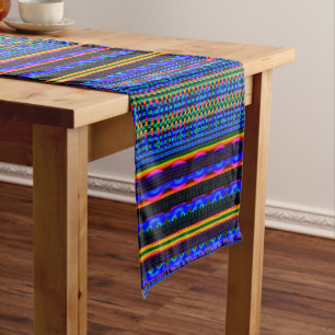 Modern Geometric Pastel Vintage  Short Table Runner