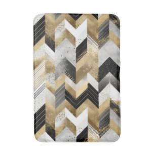 Modern Geometric Pattern Bath Mat