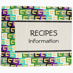 Modern Geometric Pattern Binder