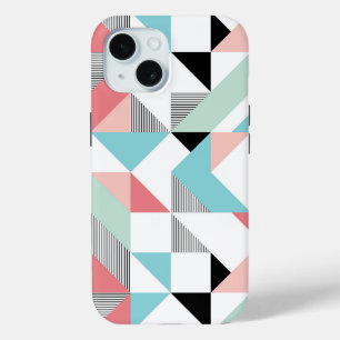 Modern Geometric Pattern iPhone 15 Case