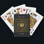 Modern Geometric Pattern Elegant Groomsmen Playing Cards<br><div class="desc">Elevate your special day with our exquisite Victorian-inspired Playing Card Groomsmen Gifts, the perfect blend of classic elegance and contemporary flair. These meticulously designed playing cards are more than just a deck; they are a customized, personalized gift that adds a touch of sophistication to weddings, bachelor parties, engagement parties, and...</div>