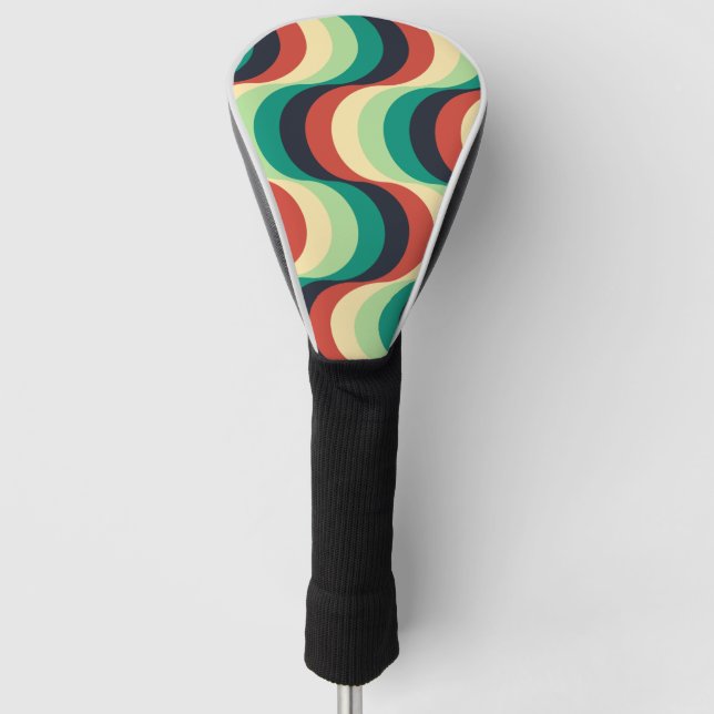 Modern Geometric Pattern Golf Head Cover (Front)