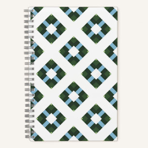 Modern Geometric Pattern in Nature-Inspired Colour Notebook