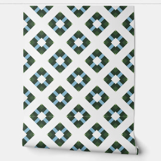 Modern Geometric Pattern in Nature-Inspired Colour Wallpaper