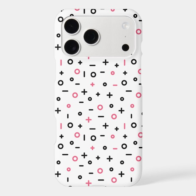 Modern Geometric Pattern iPhone Case – Minimalist  (Back)