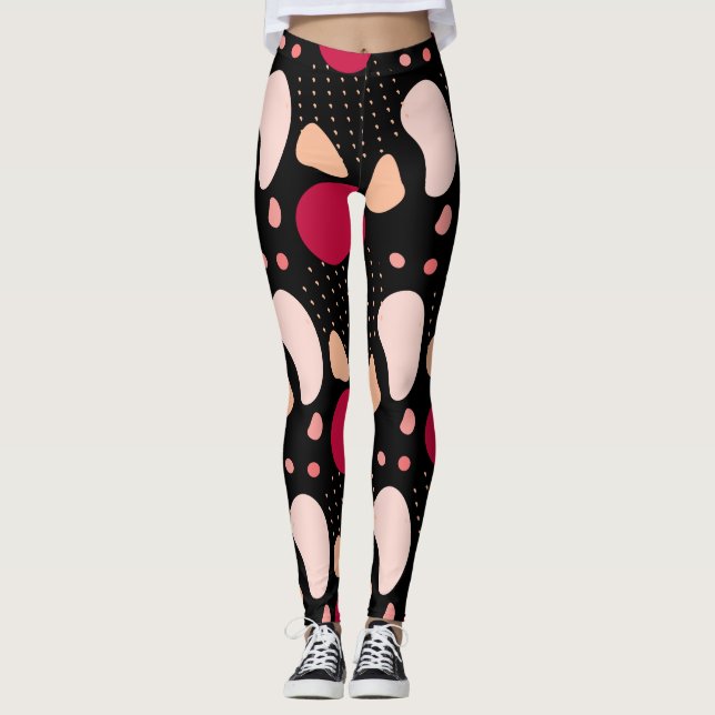 Modern geometric pattern. leggings (Front)