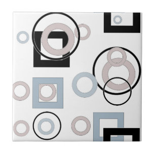 Modern geometric pattern multicolored tile
