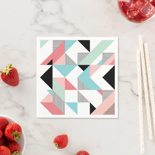 Modern Geometric Pattern Napkin (Insitu)
