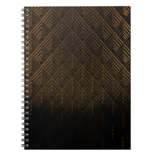 Modern geometric pattern notebook