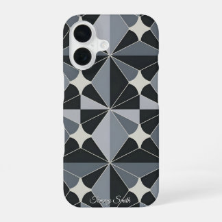 Modern Geometric Pattern- Stylish Design iPhone 16 Case