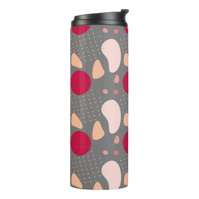Modern Geometric Pattern Thermal Tumbler (Rotated Left)