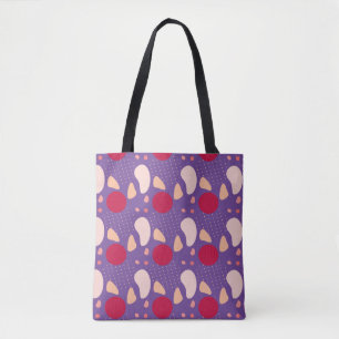 Modern geometric pattern tote bag