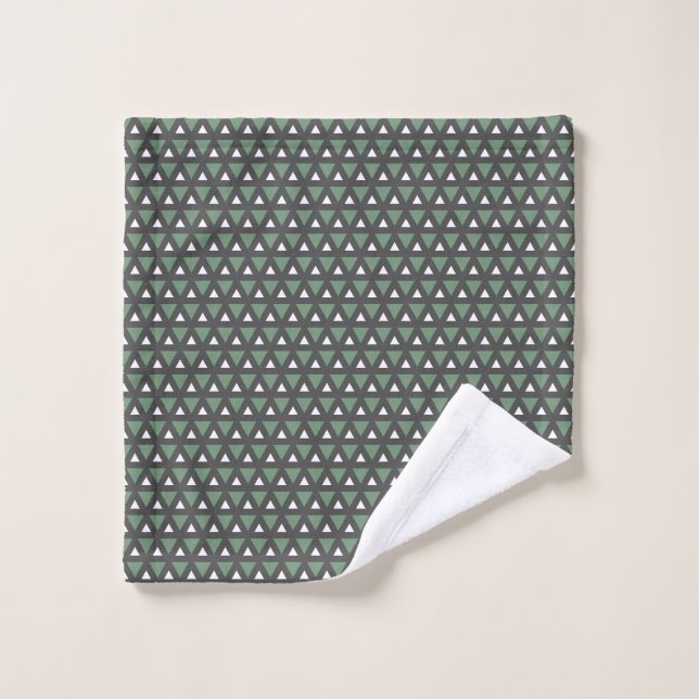  Modern Geometric Pattern towel (Wash Cloth)