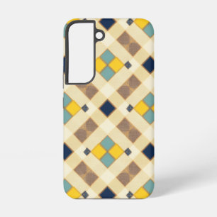 Modern Geometric Plaid Pattern Samsung Galaxy Case