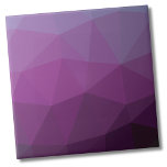 Modern Geometric Purple Gradient Tile<br><div class="desc">Stylish Modern Geometric Ombre Purple Gradient ceramic tile. This interesting colour blocked pattern features different shades of purple and has an ombre or gradient effect as well. Whether you want to use this tile as a little coaster or trivet for a drink or plate... or you want to go big...</div>