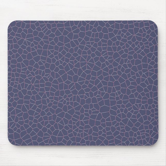 Modern Geometric Purple Marble Pattern | Mouse Pad (Front)