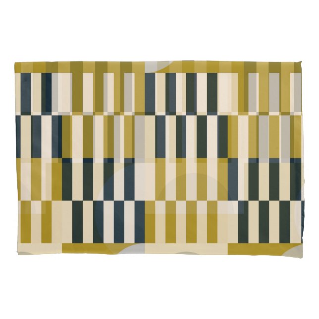 Modern geometric, retro Scandinavian pattern Pillowcase (Front)